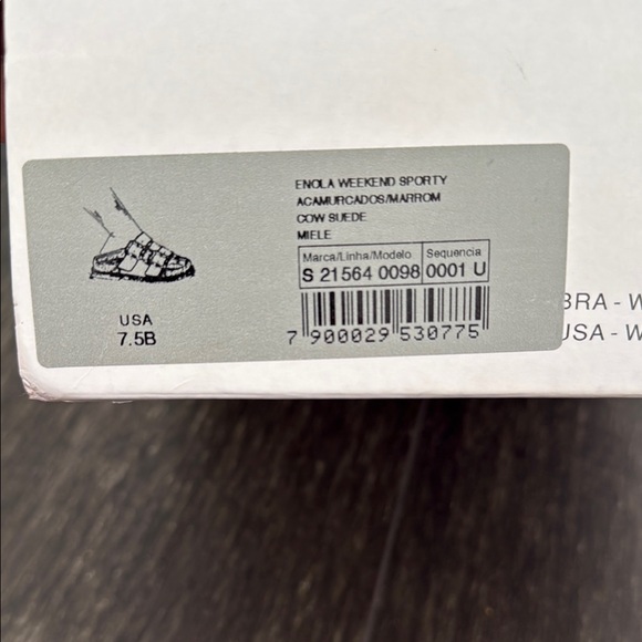 SCHUTZ  Enola Tan and Gold Fur-Lined Slides - Picture 6 of 7